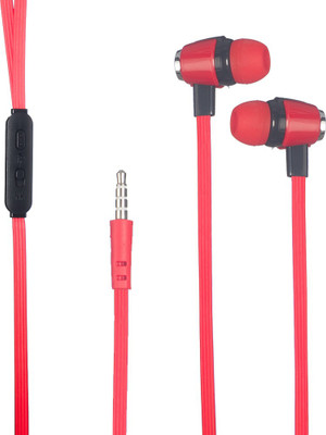 

HEADSET Immersive Sound Wired Headset with Mic(Red, In the Ear)