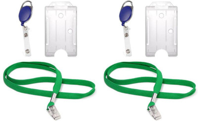 

TheFlauntStore Plastic ID Badge Holder(Pack of 6)