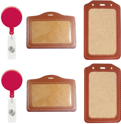 

TheFlauntStore Plastic ID Badge Holder(Pack of 6)