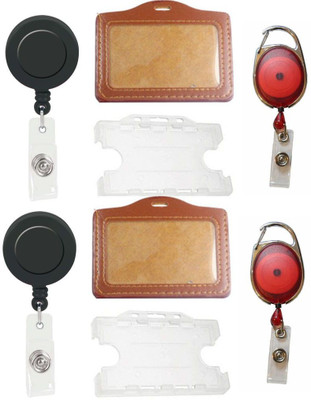

TheFlauntStore Plastic ID Badge Holder(Pack of 8)
