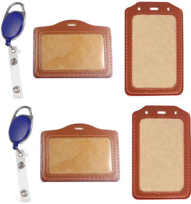 

TheFlauntStore Plastic ID Badge Holder(Pack of 6)