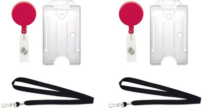 

TheFlauntStore Plastic ID Badge Holder(Pack of 6)