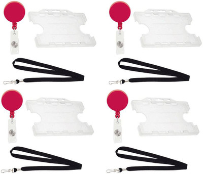 

TheFlauntStore Plastic ID Badge Holder(Pack of 12)