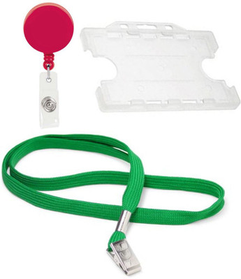 

TheFlauntStore Plastic ID Badge Holder(Pack of 3)