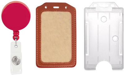 

TheFlauntStore Plastic ID Badge Holder(Pack of 3)