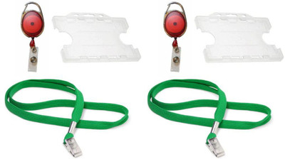 

TheFlauntStore Plastic ID Badge Holder(Pack of 6)