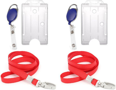 

TheFlauntStore Plastic ID Badge Holder(Pack of 6)