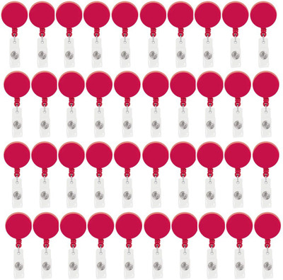 

TheFlauntStore Plastic ID Badge Holder(Pack of 40)