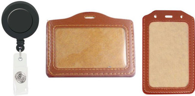 

TheFlauntStore Plastic ID Badge Holder(Pack of 3)