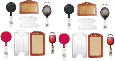

TheFlauntStore Plastic ID Badge Holder(Pack of 16)
