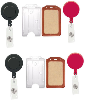 

TheFlauntStore Plastic ID Badge Holder(Pack of 8)