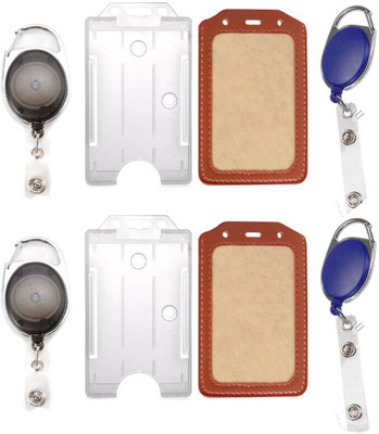 

TheFlauntStore Plastic ID Badge Holder(Pack of 8)