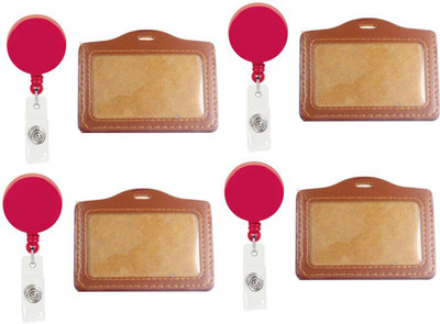 

TheFlauntStore Plastic ID Badge Holder(Pack of 8)