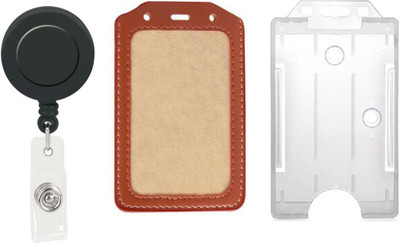 

TheFlauntStore Plastic ID Badge Holder(Pack of 3)