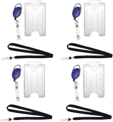 

TheFlauntStore Plastic ID Badge Holder(Pack of 12)