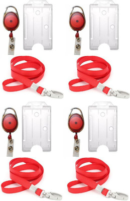 

TheFlauntStore Plastic ID Badge Holder(Pack of 12)