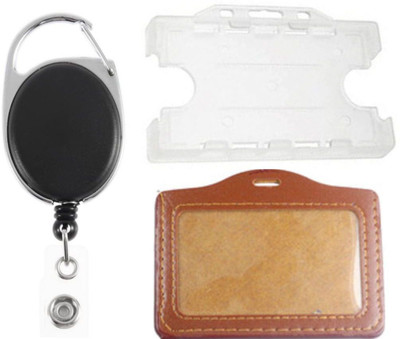 

TheFlauntStore Plastic ID Badge Holder(Pack of 3)