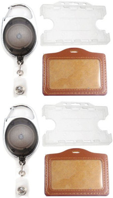 

TheFlauntStore Plastic ID Badge Holder(Pack of 6)