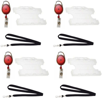 

TheFlauntStore Plastic ID Badge Holder(Pack of 12)