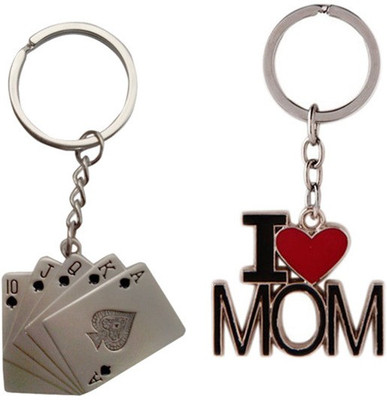 

Alexus Card And Mom Key Chain(Silver)