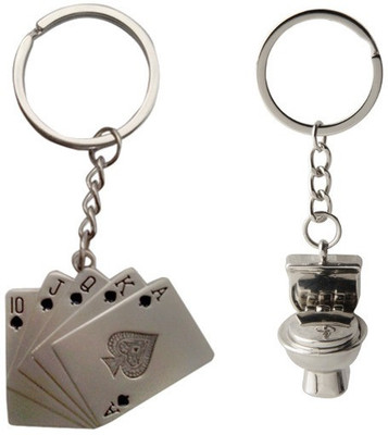 

CTW Playing Card Combo Key Chain(Silver)