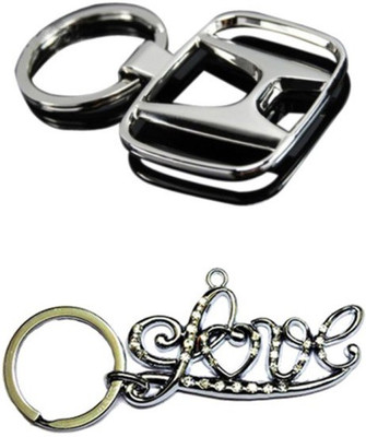

Alexus Honda And Love Key Chain(Silver)