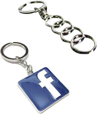 

Alexus Audi And Facebook Key Chain(Silver)