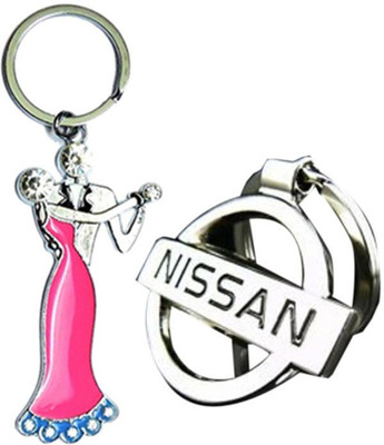 

Alexus Couple A And Nissan Key Chain(Silver)