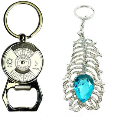 

Alexus Calender Opener And Om God Key Chain(Silver)