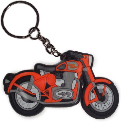 

Movewagaon Orange-Royal-Enfield-Rubber Key Chain