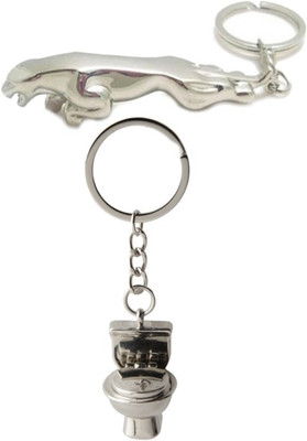 

Alexus Jaguar And Commode Key Chain(Silver)