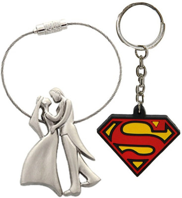 

Alexus Couple And Royal Enfield Leather A Key Chain(Silver)