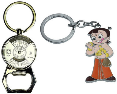 

Alexus Calender Opener And Chhota Bheem Key Chain(Silver)