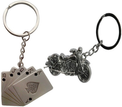 

Alexus Card And Bike Key Chain(Silver)