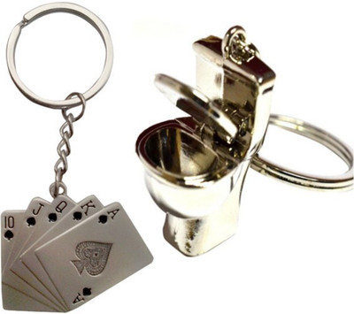 

Alexus Card And Commod B Key Chain(Silver)