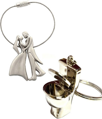 

Alexus Couple And Commode Key Chain(Silver)