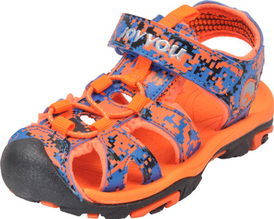 

Yellow Bee Boys Buckle Sports Sandals(Orange
