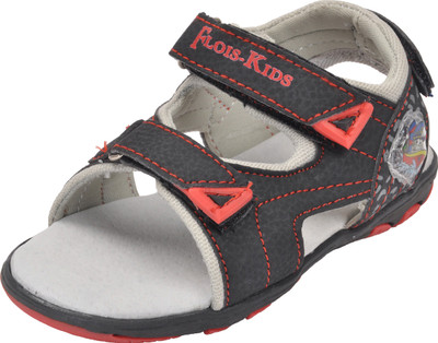 

Yellow Bee Boys Buckle Sports Sandals(Black, Red