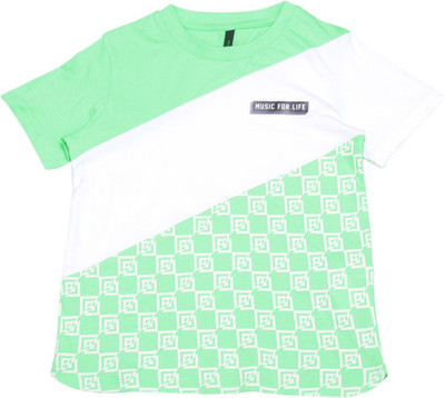 

United Colors of Benetton Boys Printed Cotton T Shirt(Light Green, Pack of 1, S31