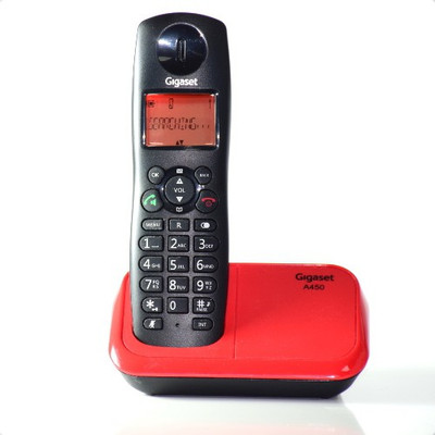 Gigaset A450 Cordless Landline Phone(Black Red) Flipkart