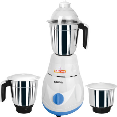 

Kanchan Grind 600 W Mixer Grinder(White, 3 Jars)