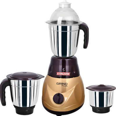 

Kanchan Grind Plus 600 W Mixer Grinder(Brown, 3 Jars)