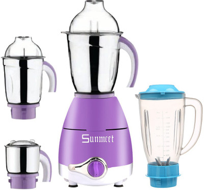 

Sunmeet ABS Plastic LPMG17_250 600 W Juicer Mixer Grinder(Lavender, 4 Jars)