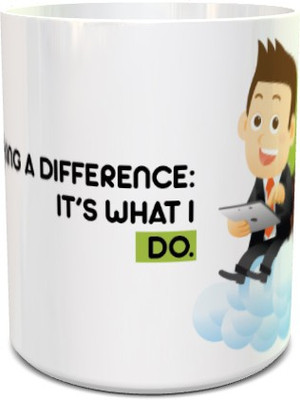 

Hueslab Corporate Awards Making a Difference it's What I do for Boy Bone China Mug(328 ml), Multicolor