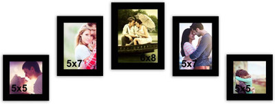 

MakeHomeHappy MDF Photo Frame(Black, 5 Photos)
