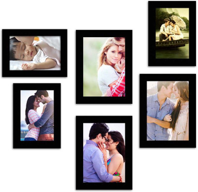 

MakeHomeHappy MDF Photo Frame(Black, 6 Photos)