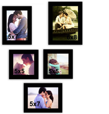 

MakeHomeHappy MDF Photo Frame(Black, 5 Photos)