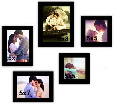 

MakeHomeHappy MDF Photo Frame(Black, 5 Photos)
