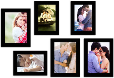 

MakeHomeHappy MDF Photo Frame(Black, 6 Photos)