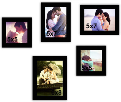 

MakeHomeHappy MDF Photo Frame(Black, 5 Photos)